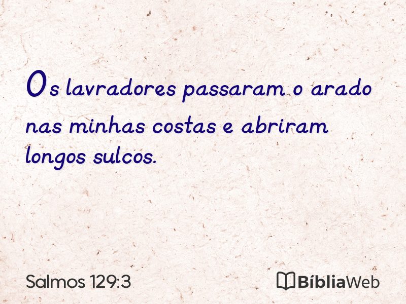 Salmos 129:3 em imagem para compartilhar