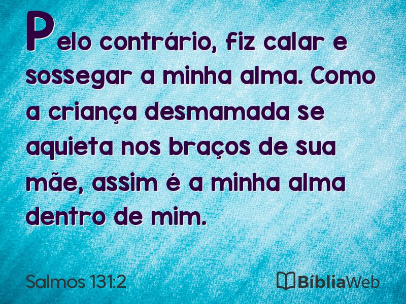 Salmos 131:2 em imagem para compartilhar