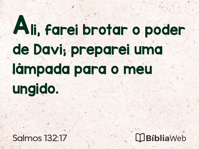Salmos 132:17 em imagem para compartilhar