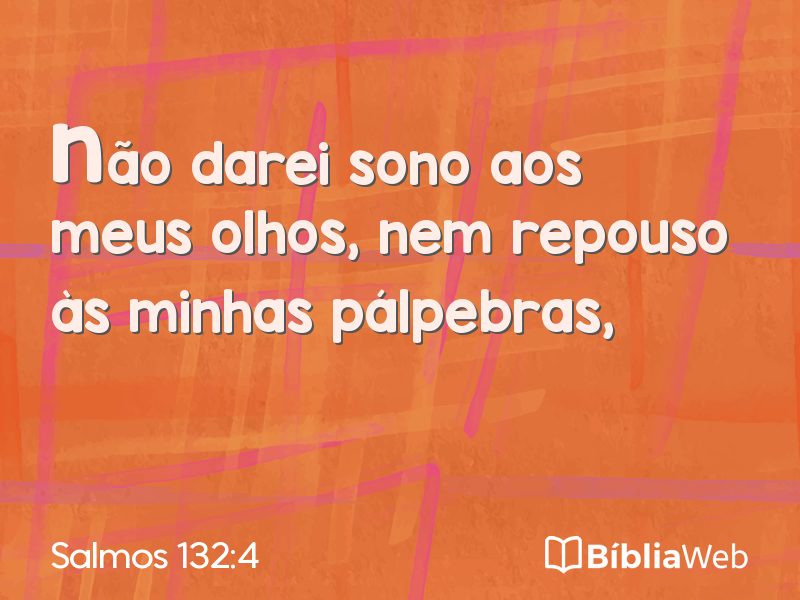 Salmos 132:4 em imagem para compartilhar