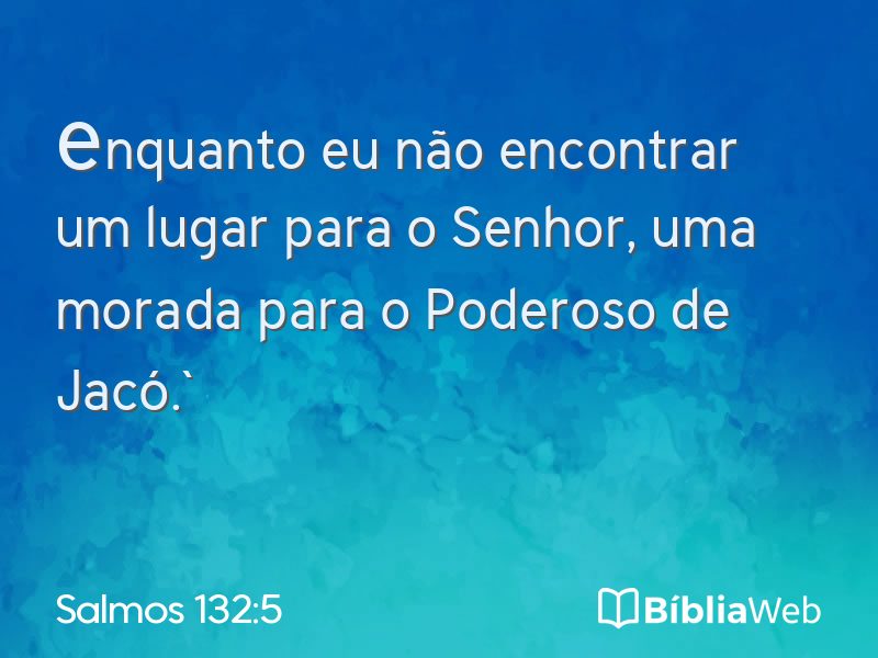 Salmos 132:5 em imagem para compartilhar