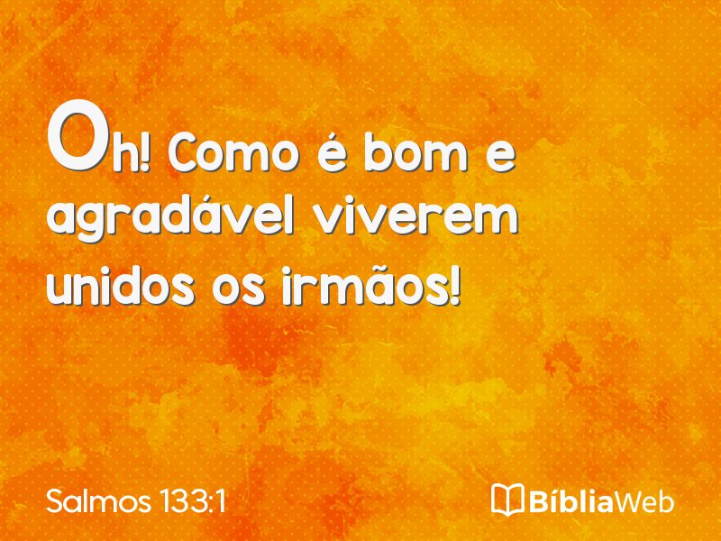 Salmos 133:1 em imagem para compartilhar