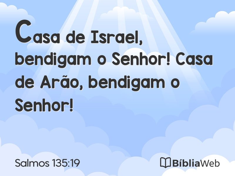Salmos 135:19 em imagem para compartilhar