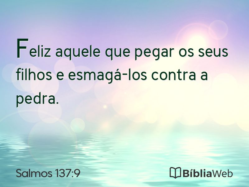 Salmos 137:9 em imagem para compartilhar