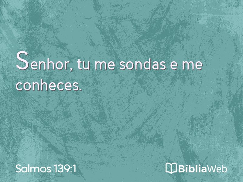 Salmos 139:1 em imagem para compartilhar