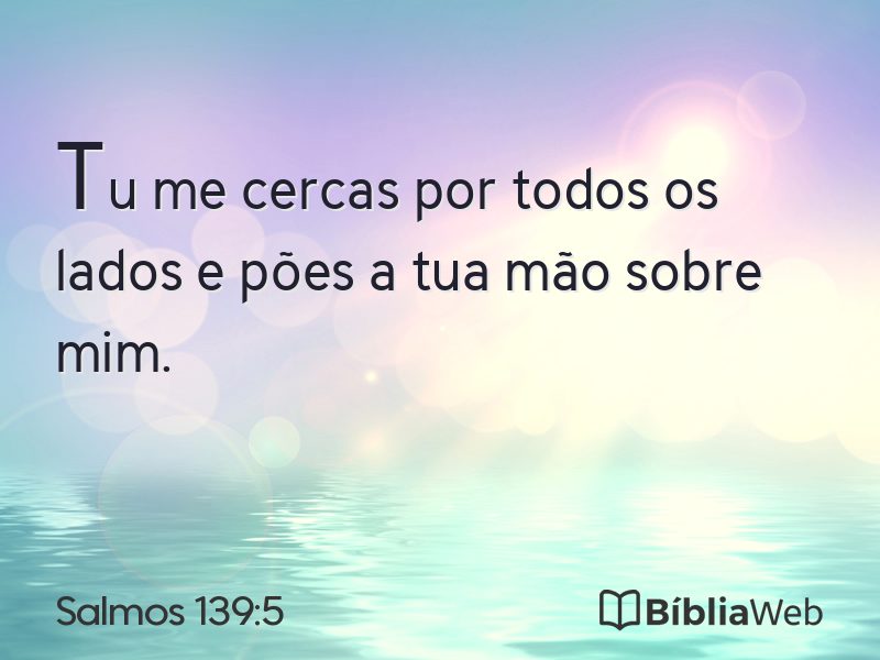 Salmos 139:5 em imagem para compartilhar