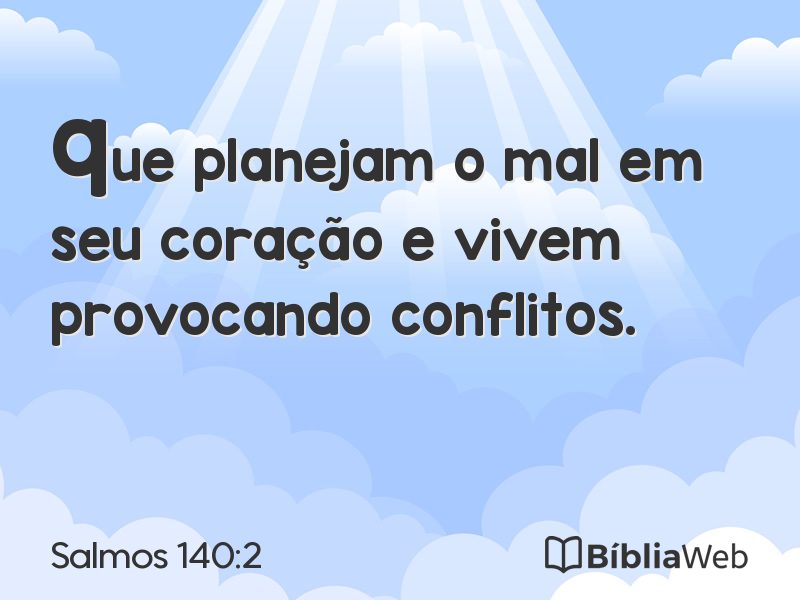 Salmos 140:2 em imagem para compartilhar