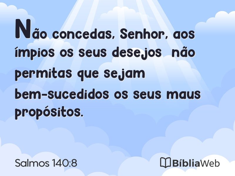 Salmos 140:8 em imagem para compartilhar