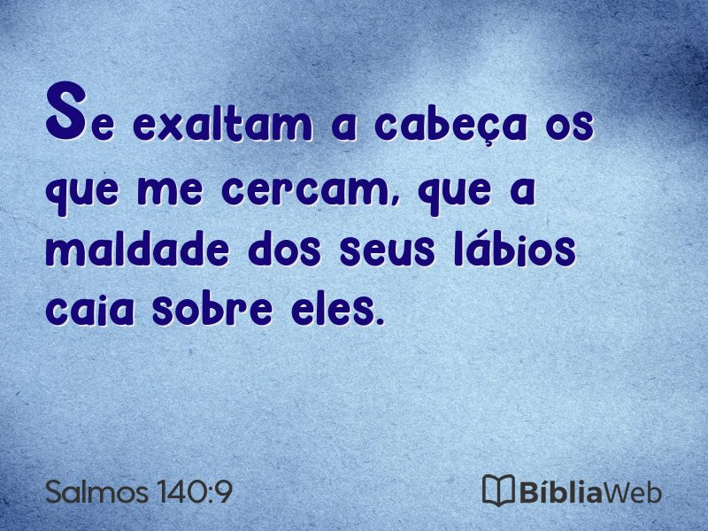 Salmos 140:9 em imagem para compartilhar
