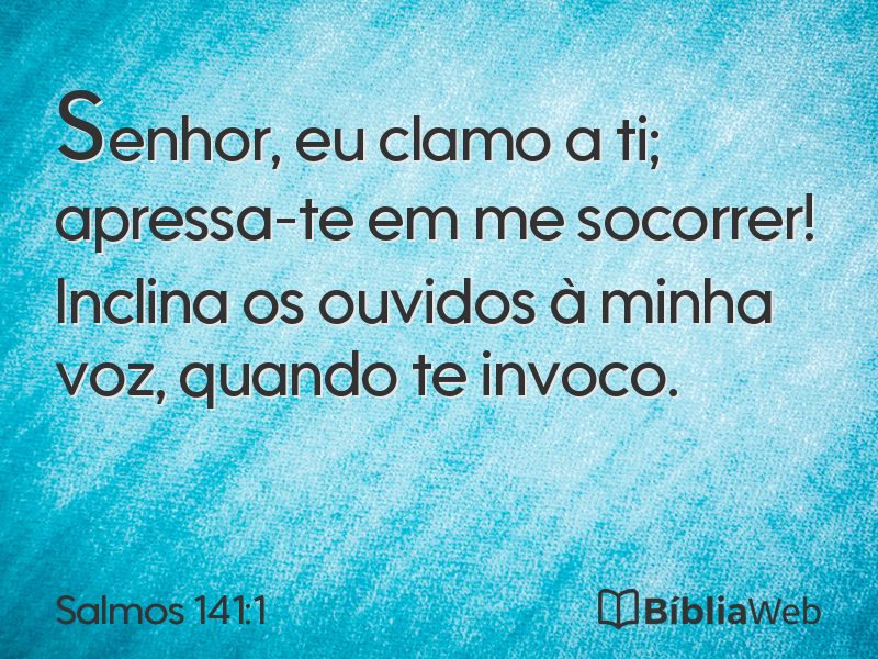 Salmos 141:1 em imagem para compartilhar