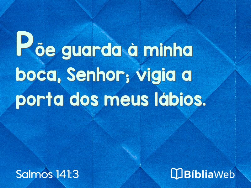Salmos 141:3 em imagem para compartilhar