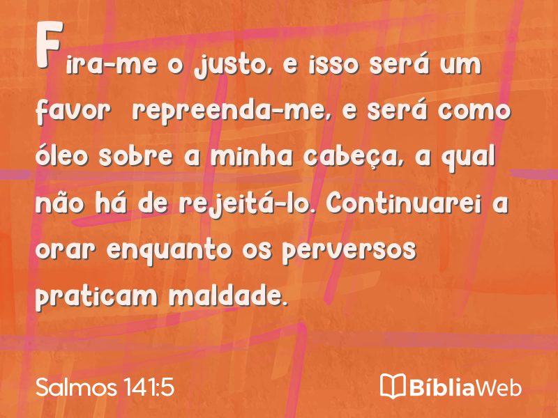Salmos 141:5 em imagem para compartilhar