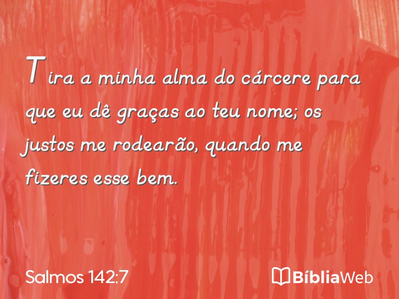 Salmos 142:7 em imagem para compartilhar