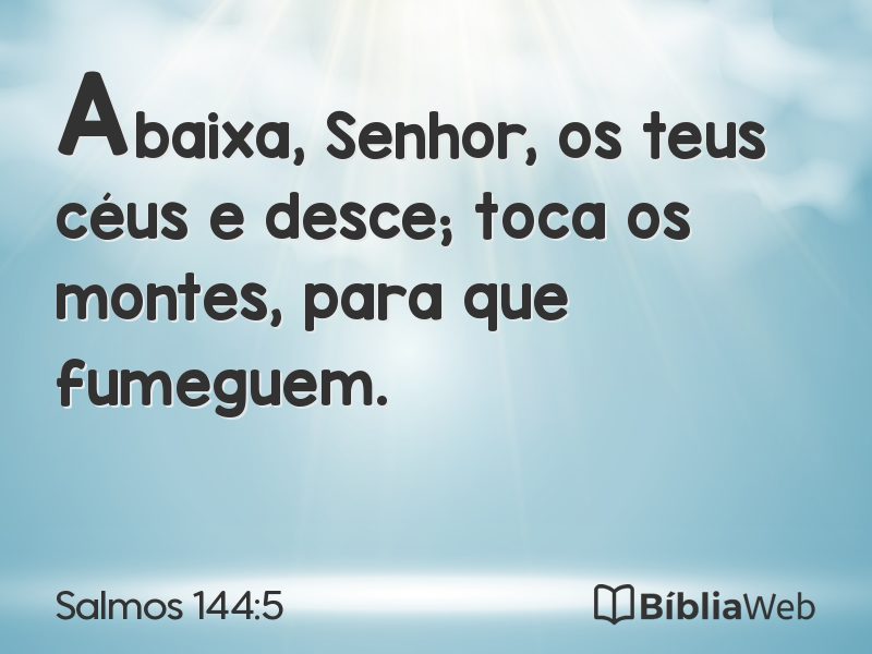 Salmos 144:5 em imagem para compartilhar