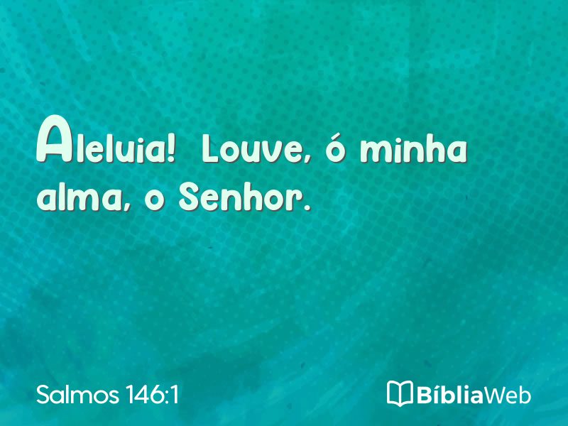 Salmos 146:1 em imagem para compartilhar