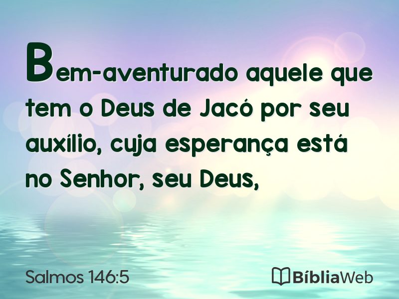 Salmos 146:5 em imagem para compartilhar