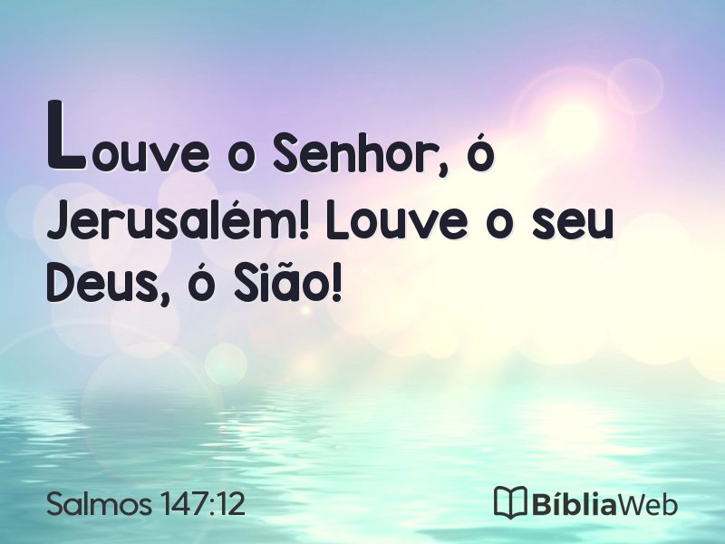 Salmos 147:12 em imagem para compartilhar