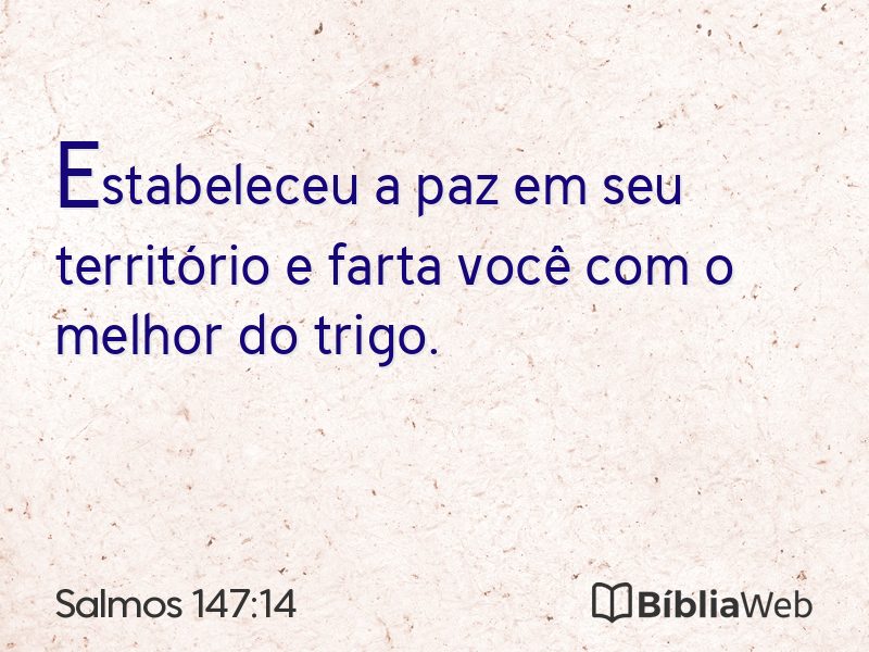 Salmos 147:14 em imagem para compartilhar