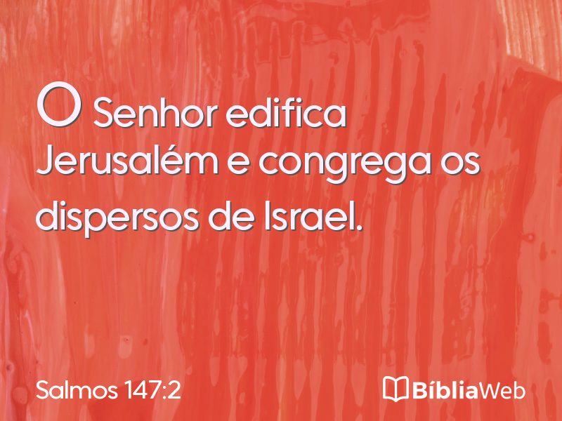 Salmos 147:2 em imagem para compartilhar