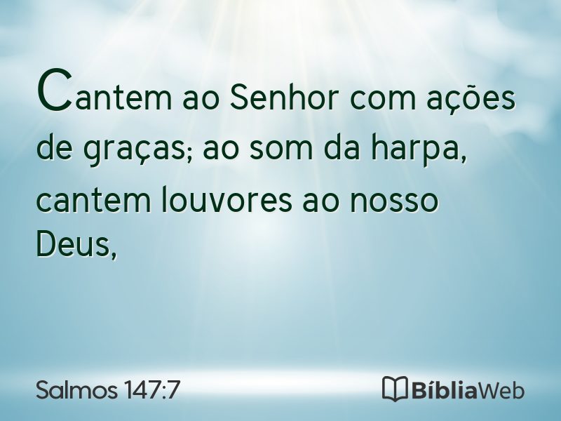 Salmos 147:7 em imagem para compartilhar