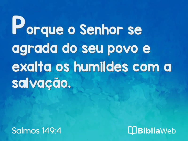 Salmos 149:4 em imagem para compartilhar