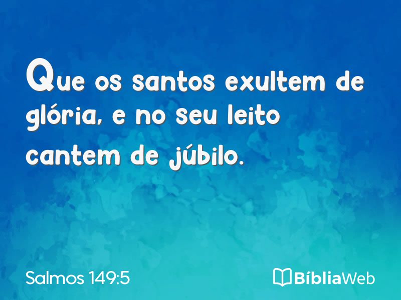Salmos 149:5 em imagem para compartilhar