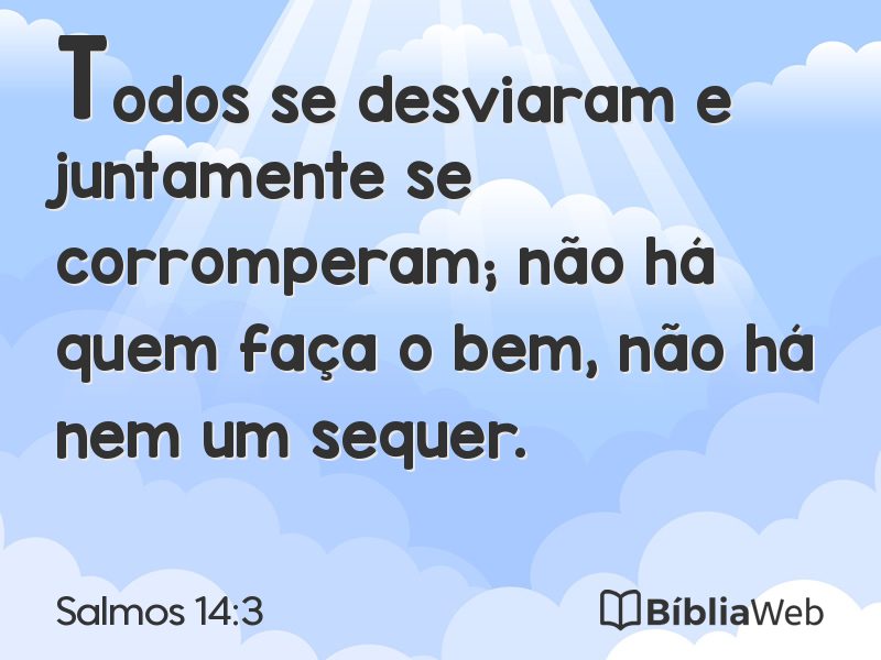 Salmos 14:3 em imagem para compartilhar