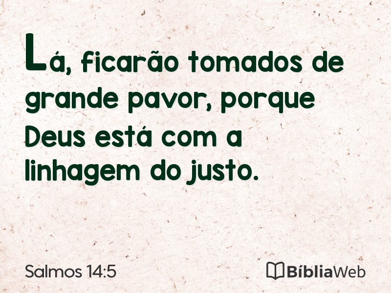 Salmos 14:5 em imagem para compartilhar