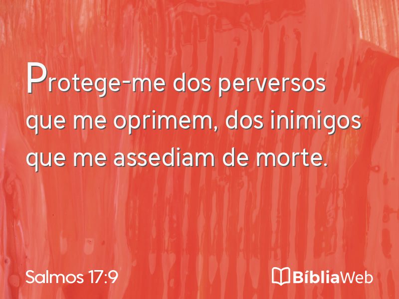 Salmos 17:9 em imagem para compartilhar