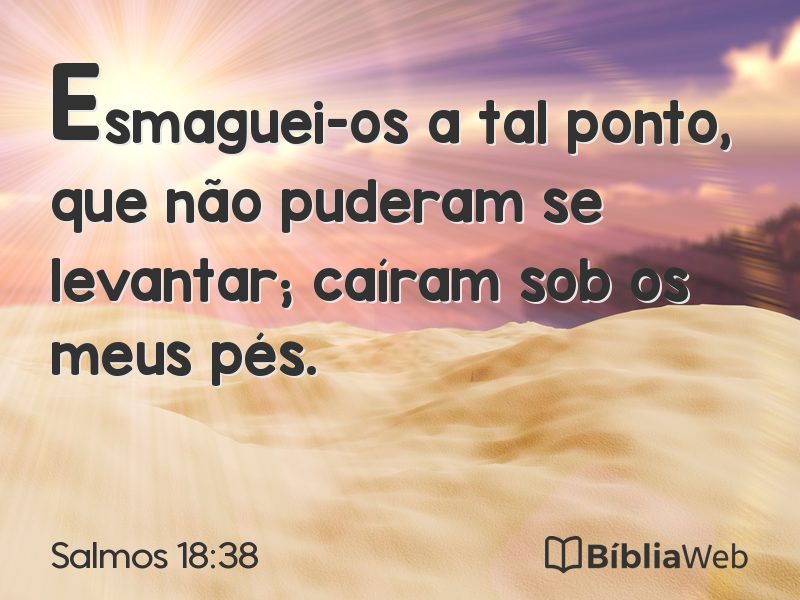 Salmos 18:38 em imagem para compartilhar