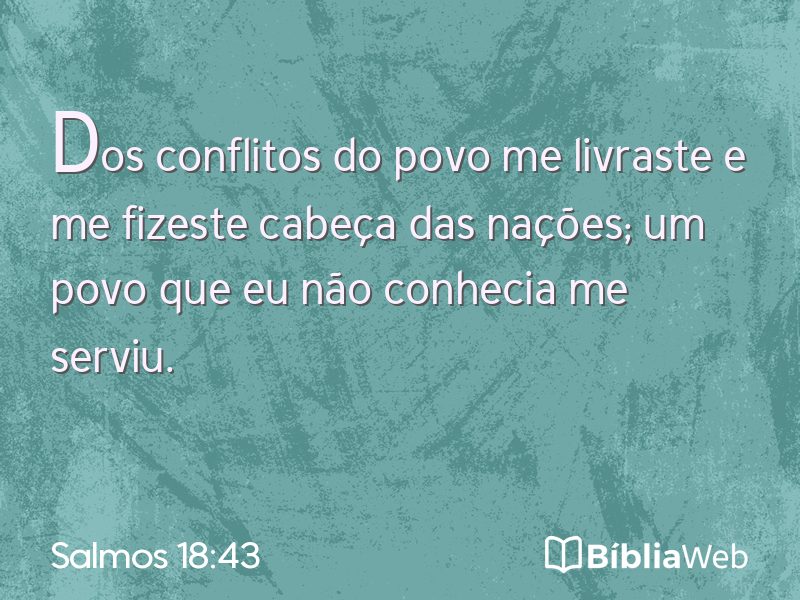 Salmos 18:43 em imagem para compartilhar