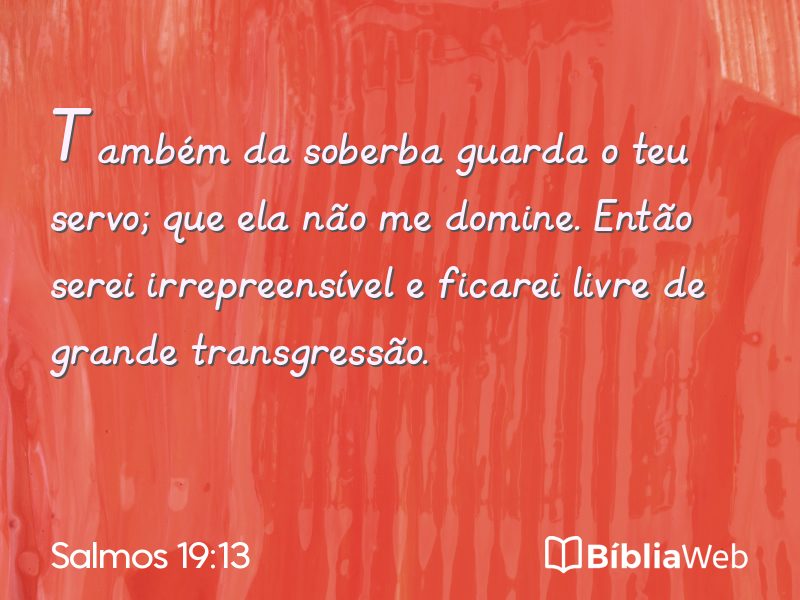 Salmos 19:13 em imagem para compartilhar