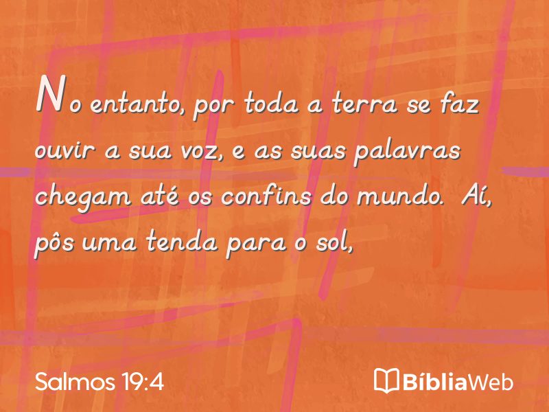 Salmos 19:4 em imagem para compartilhar