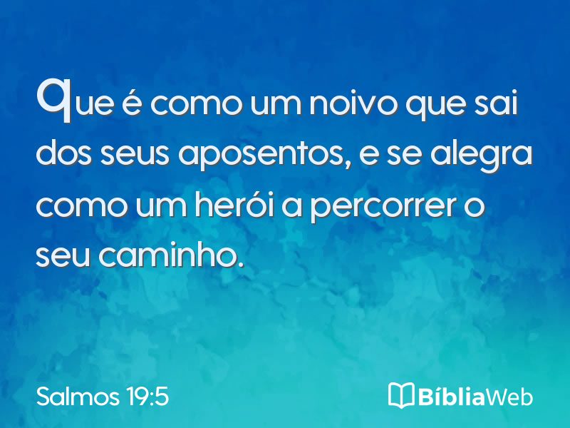 Salmos 19:5 em imagem para compartilhar