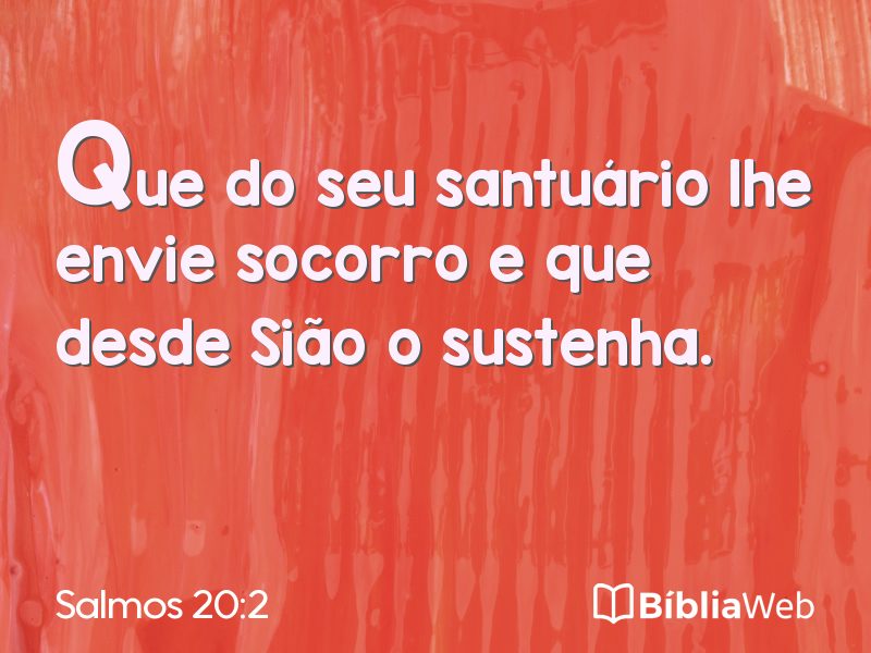 Salmos 20:2 em imagem para compartilhar