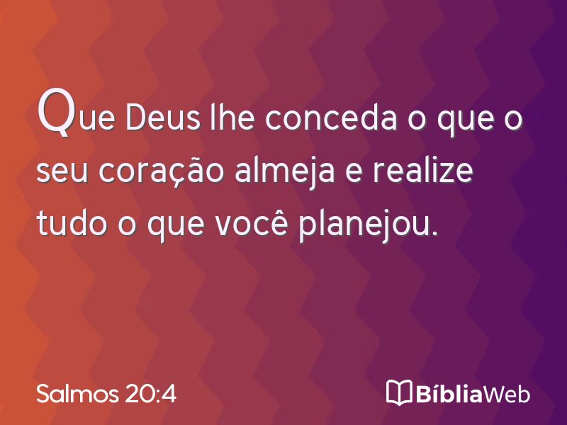 Salmos 20:4 em imagem para compartilhar