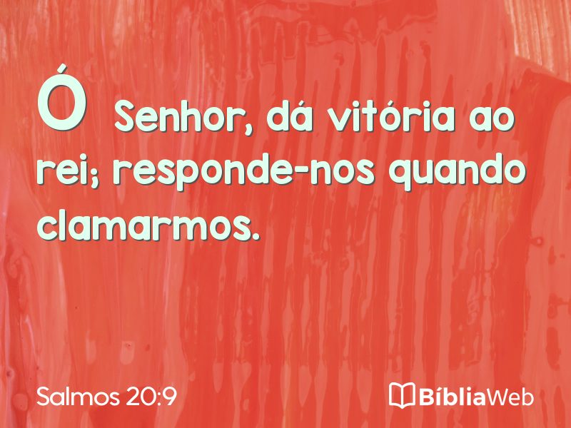 Salmos 20:9 em imagem para compartilhar
