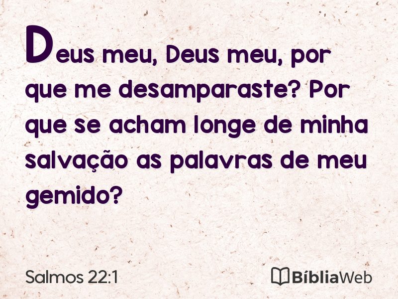 Salmos 22:1 em imagem para compartilhar