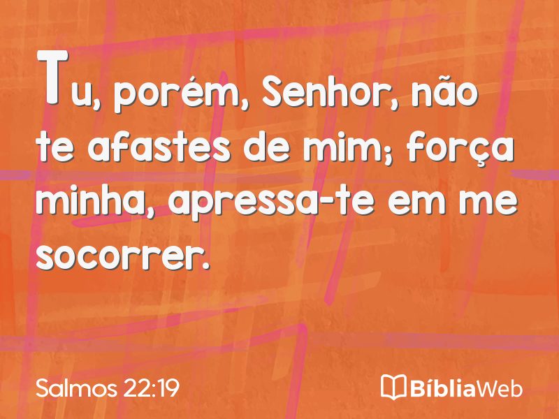 Salmos 22:19 em imagem para compartilhar