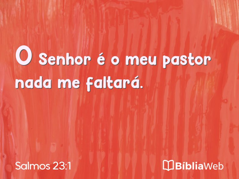 Salmos 23:1 em imagem para compartilhar