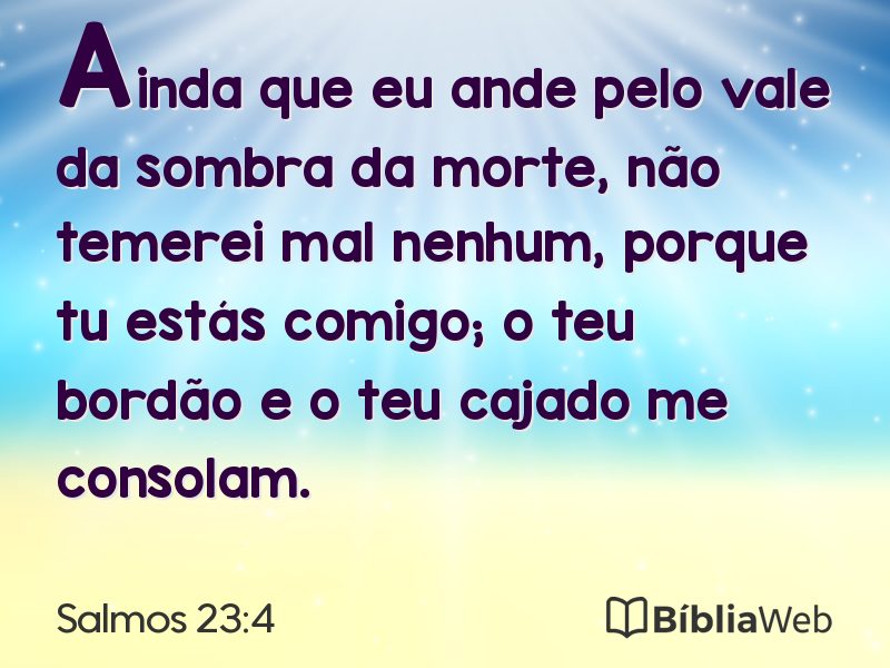 Salmos 23:4 em imagem para compartilhar