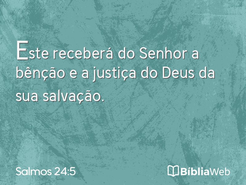 Salmos 24:5 em imagem para compartilhar