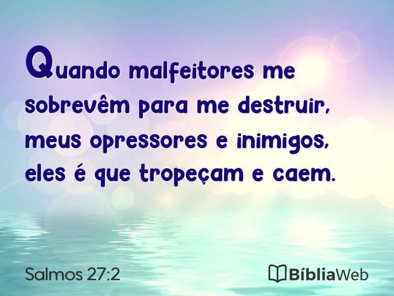 Salmos 27:2 em imagem para compartilhar