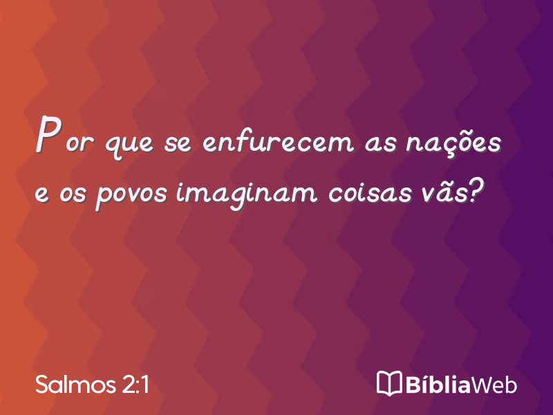 Salmos 2:1 em imagem para compartilhar