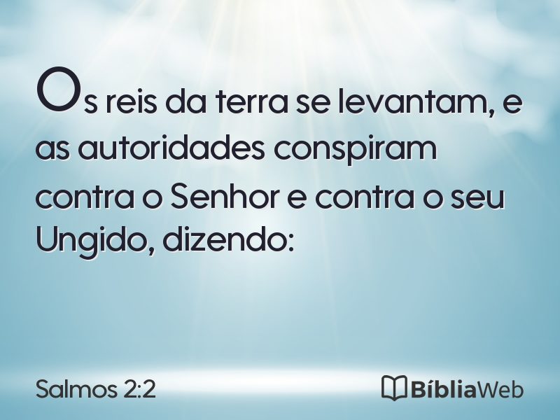 Salmos 2:2 em imagem para compartilhar