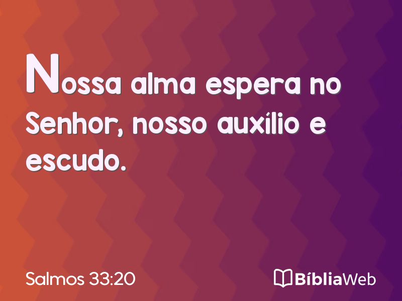 Salmos 33:20 em imagem para compartilhar