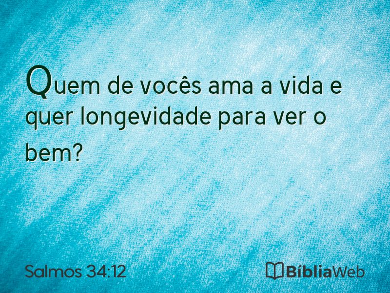 Salmos 34:12 em imagem para compartilhar