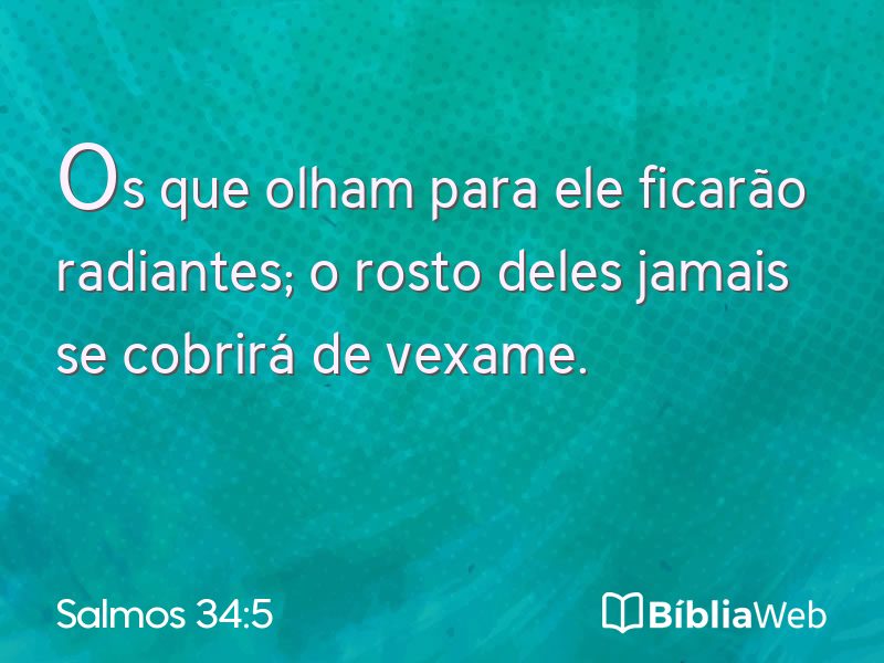 Salmos 34:5 em imagem para compartilhar