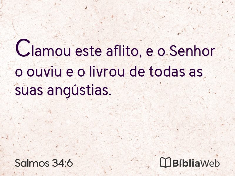 Salmos 34:6 em imagem para compartilhar