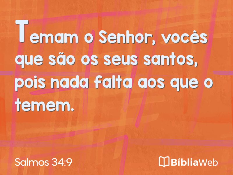 Salmos 34:9 em imagem para compartilhar